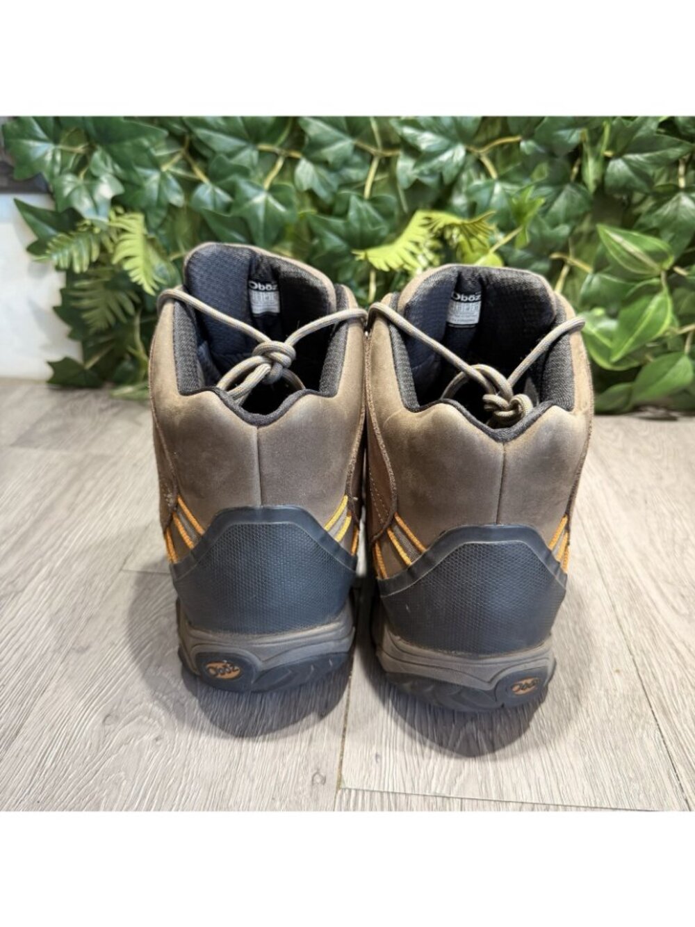 Oboz Bridger Mid Hiking Boots Men's 14 Brown B Dry Waterproof Leather Rugged - Picture 5 of 12